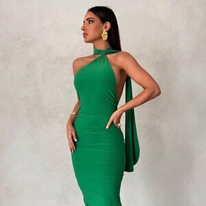 Melani the Label Leoni Dress -- Green
